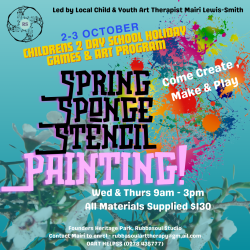 Spring Songe Stencil Painting